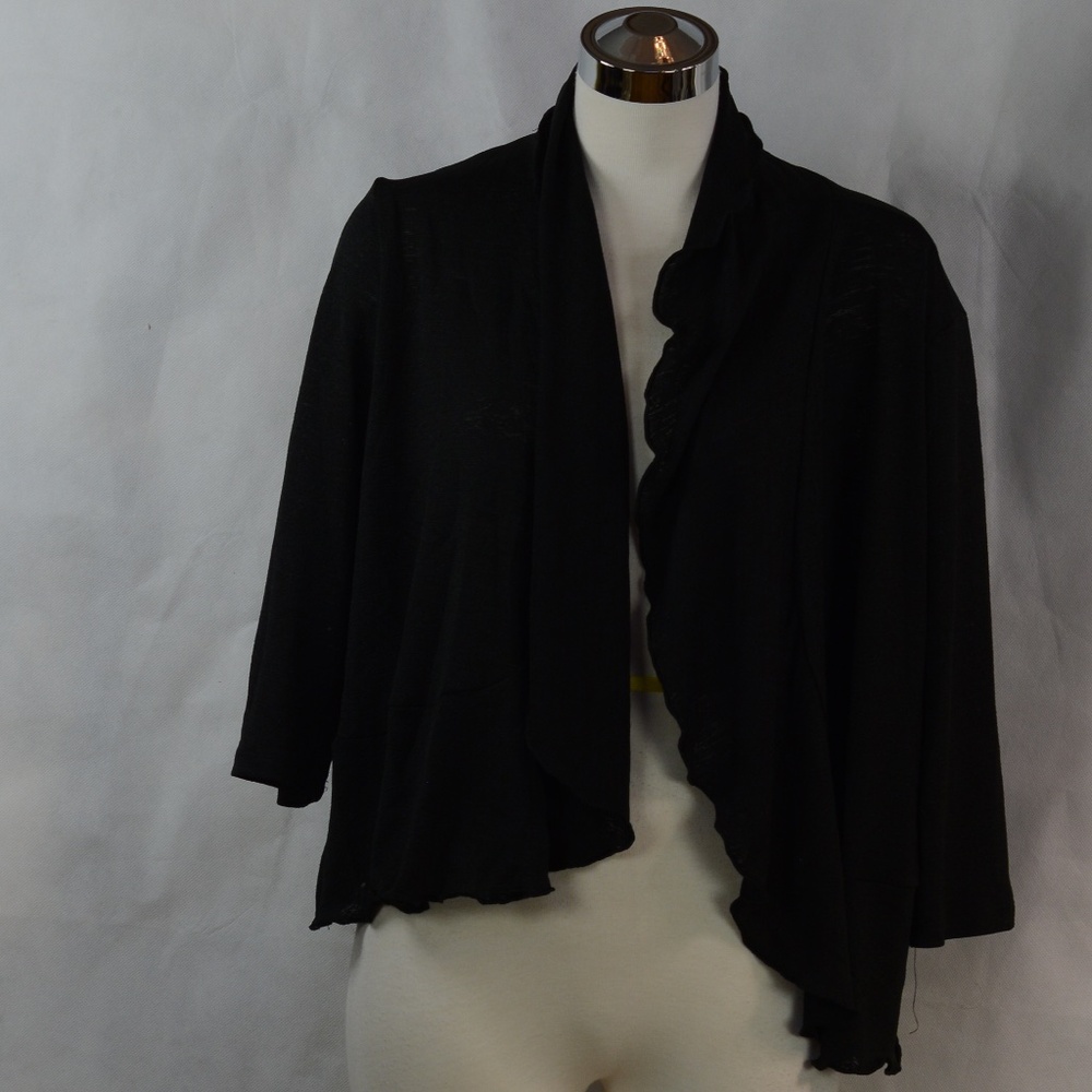 Dark Grey  Frill Coverlet-sweater like  Sz 14 SOLAR